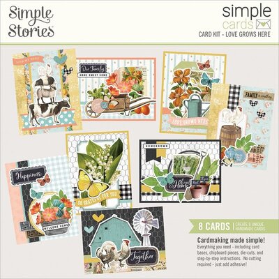 Simple Stories Simple Cards Card Kit (love grows here)(farmhouse garden) Simple Stories Simple Cards Card Kit (love grows here)(farmhouse garden)