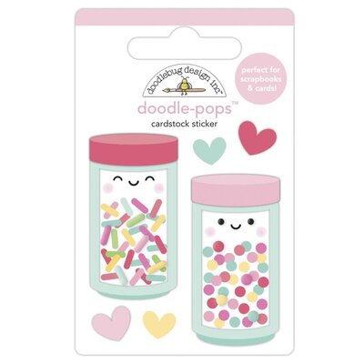 Doodlebug Doodle-Pops 3D Stickers - Made With Love (sprinkle shoppe) Doodlebug Doodle-Pops 3D Stickers - Made With Love (sprinkle shoppe)