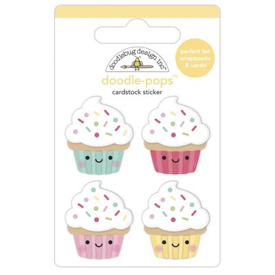 Doodlebug Doodle-Pops 3D Stickers - Made With Love (baby cakes) Doodlebug Doodle-Pops 3D Stickers - Made With Love (baby cakes)