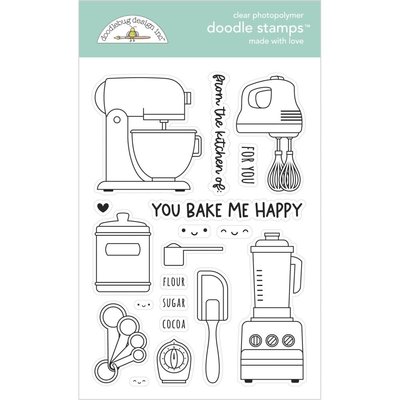 Doodlebug Clear Doodle Stamps - Made With Love Doodlebug Clear Doodle Stamps - Made With Love