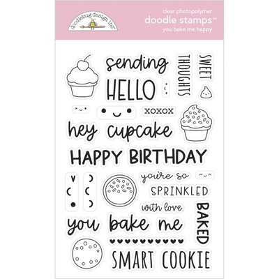 Doodlebug Clear Doodle Stamps - Made With Love (you bake me happy) Doodlebug Clear Doodle Stamps - Made With Love (you bake me happy)