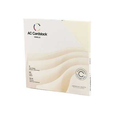 American Crafts 60 Pack Cardstock 12x12 (vanilla) American Crafts 60 Pack Cardstock 12x12 (vanilla)