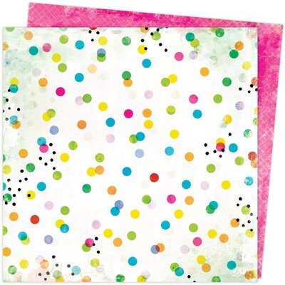 American Crafts Vicki Boutin Double-Sided Cardstock 12X12 - Color Study (dots & marks) American Crafts Vicki Boutin Double-Sided Cardstock 12X12 - Color Study (dots & marks)