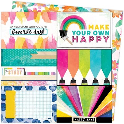 American Crafts Vicki Boutin Double-Sided Cardstock 12X12 - Color Study (canvas) American Crafts Vicki Boutin Double-Sided Cardstock 12X12 - Color Study (canvas)