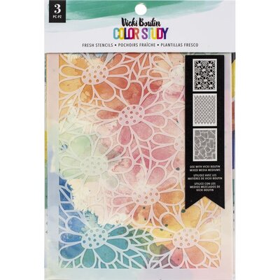 American Crafts Vicki Boutin Stencils - Color Study (fresh) American Crafts Vicki Boutin Stencils - Color Study (fresh)