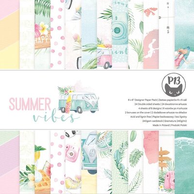 P13 Double-Sided Paper Pad 6X6 (summer vibes) P13 Double-Sided Paper Pad 6X6 (summer vibes)