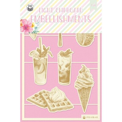 P13 Die-Cut Chipboard Embellishments 4X6-Summer Vibes (#02) P13 Die-Cut Chipboard Embellishments 4X6-Summer Vibes (#02)