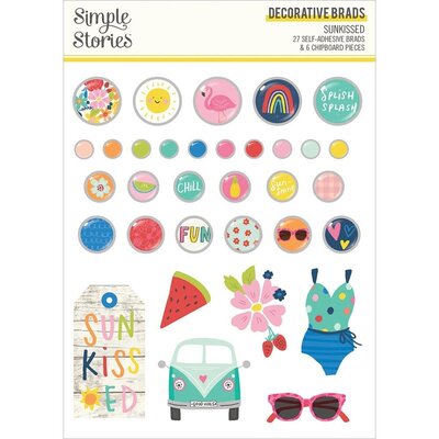 Simple Stories Decorative Brads (sunkissed) Simple Stories Decorative Brads (sunkissed)