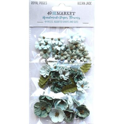 49 and Market Royal Posies (ocean jade) 49 and Market Royal Posies (ocean jade)