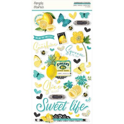 Simple Stories Chipboard Sticker 6x12 (vintage lemon twist) Simple Stories Chipboard Sticker 6x12 (vintage lemon twist)