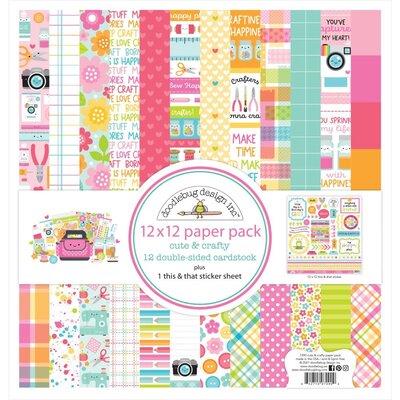 Doodlebug 12x12 Paper Pack (cute & crafty) Doodlebug 12x12 Paper Pack (cute & crafty)