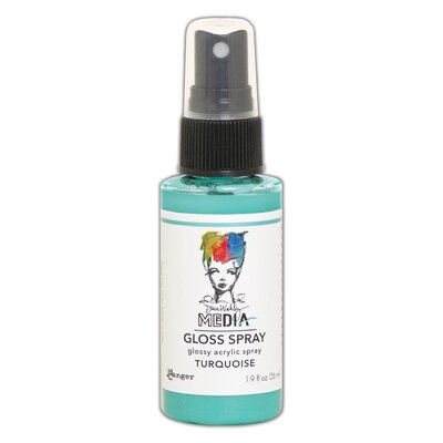 Dina Wakley Media Gloss Spray (turquoise) Dina Wakley Media Gloss Spray (turquoise)
