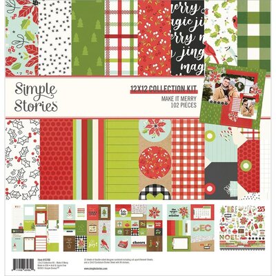 Simple Stories Collection Kit 12x12 (make it merry) Simple Stories Collection Kit 12x12 (make it merry)