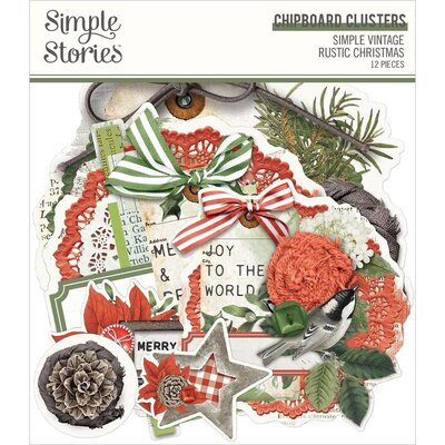 Simple Stories Chipboard Clusters (vintage rustic christmas) Simple Stories Chipboard Clusters (vintage rustic christmas)