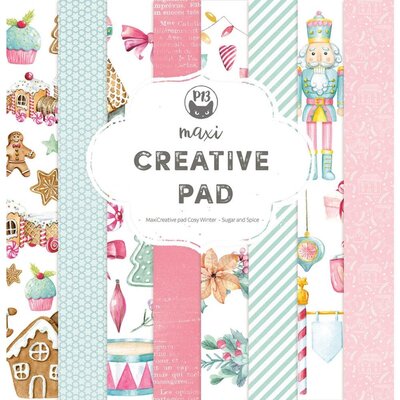 P13 Maxi Creative Paper Pad 12x12 - Cosy Winter (sugar & spice) P13 Maxi Creative Paper Pad 12x12 - Cosy Winter (sugar & spice)