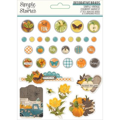 Simple Stories Decorative Brads (vintage country harvest) Simple Stories Decorative Brads (vintage country harvest)