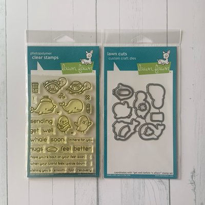 Lawn Fawn Stamp and Die (get well before 'n afters) Lawn Fawn Stamp and Die (get well before 'n afters)
