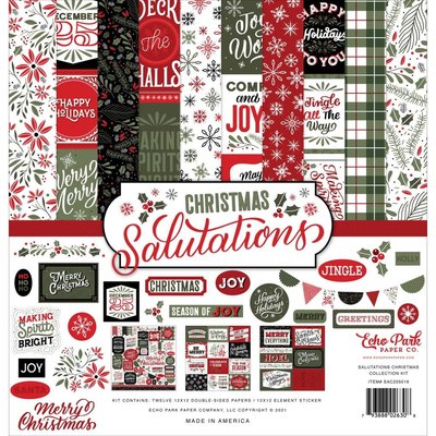 Echo Park Paper Collection Kit 12x12 (christmas salutations) Echo Park Paper Collection Kit 12x12 (christmas salutations)