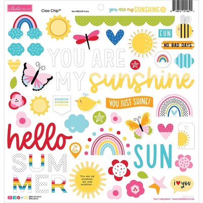 Bella Blvd Chipboard Stickers 12x12 (you are my sunshine) Bella Blvd Chipboard Stickers 12x12 (you are my sunshine)