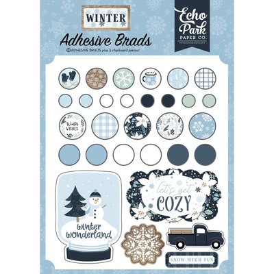 Echo Park Paper Decorative Brads (winter) Echo Park Paper Decorative Brads (winter)