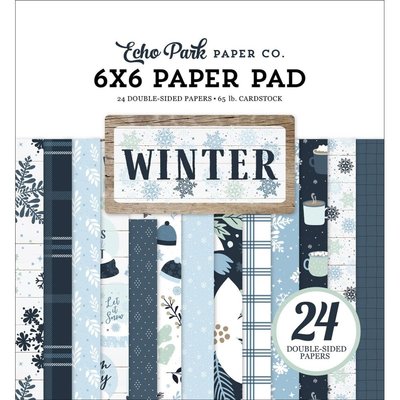 Echo Park Paper Double-Sided Paper Pad 6x6 (winter) Echo Park Paper Double-Sided Paper Pad 6x6 (winter)