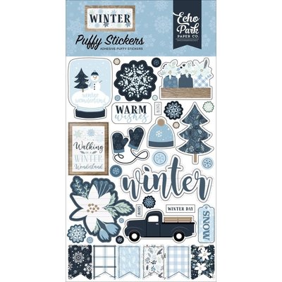 Echo Park Paper Puffy Stickers (winter) Echo Park Paper Puffy Stickers (winter)
