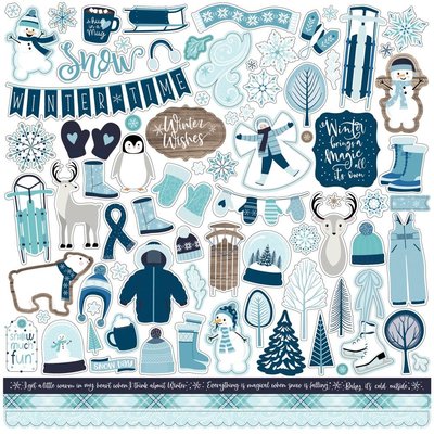 Echo Park Paper Element Cardstock Stickers 12X12 (winter magic) Echo Park Paper Element Cardstock Stickers 12X12 (winter magic)