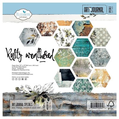 Elizabeth Craft Designs Double-Sided Cardstock Pack - Art Journal (rusty weathered) Elizabeth Craft Designs Double-Sided Cardstock Pack - Art Journal (rusty weathered)