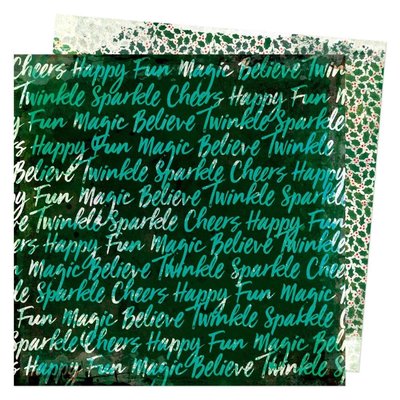American Crafts Double-Sided Cardstock 12x12 - Warm Wishes (believe in magic) American Crafts Double-Sided Cardstock 12x12 - Warm Wishes (believe in magic)