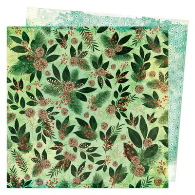 American Crafts Double-Sided Cardstock 12x12 - Warm Wishes (evergreen) American Crafts Double-Sided Cardstock 12x12 - Warm Wishes (evergreen)