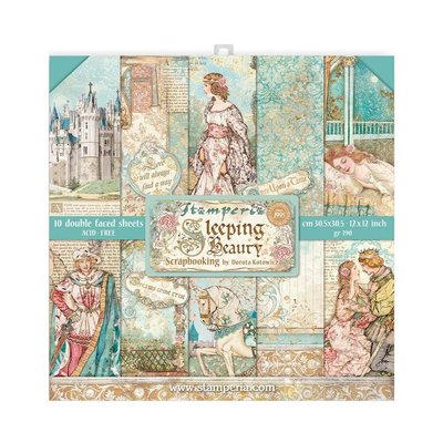 Stamperia Intl Double-Sided Paper Pack 12x12 (sleeping beauty) Stamperia Intl Double-Sided Paper Pack 12x12 (sleeping beauty)
