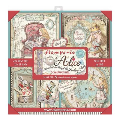 Stamperia Intl Paper Pad 12X12 (alice) Stamperia Intl Paper Pad 12X12 (alice)