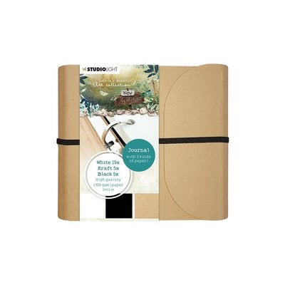 Studio Light Jeanine's Mindful Art Journal (white, kraft, & black) Studio Light Jeanine's Mindful Art Journal (white, kraft, & black)