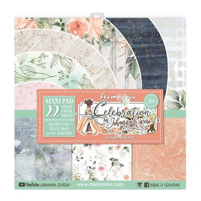 Stamperia Intl Single-Sided Paper Pad 12x12 (celebration) Stamperia Intl Single-Sided Paper Pad 12x12 (celebration)