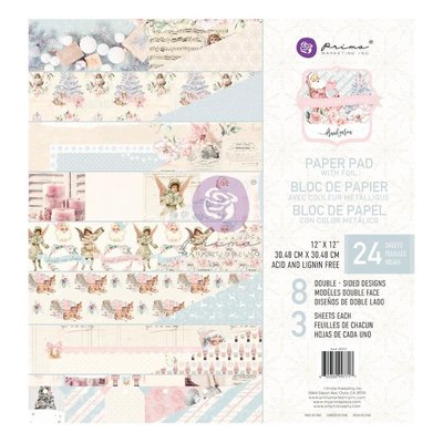 Prima Marketing *PRE-ORDER* Paper Pad 12X12 (christmas sparkle) Prima Marketing *PRE-ORDER* Paper Pad 12X12 (christmas sparkle)