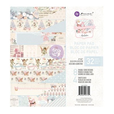 Prima Marketing Paper Pad 8X8 (christmas sparkle) Prima Marketing Paper Pad 8X8 (christmas sparkle)