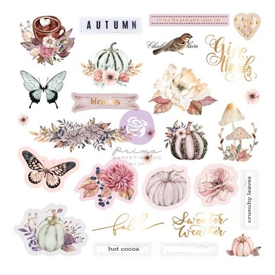 Prima Marketing Cardstock Ephemera (hello pink autumn) Prima Marketing Cardstock Ephemera (hello pink autumn)