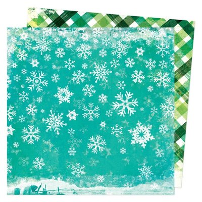 American Crafts Double-Sided Cardstock 12x12 - Warm Wishes (snow day) American Crafts Double-Sided Cardstock 12x12 - Warm Wishes (snow day)