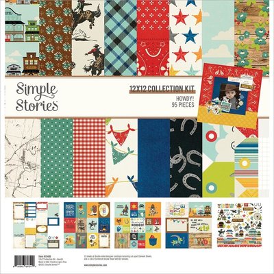 Simple Stories Double-Sided Paper Pad 12x12 (howdy!) Simple Stories Double-Sided Paper Pad 12x12 (howdy!)