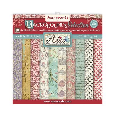 Stameria Intl Paper Pad 8x8 (alice through the looking glass) Stameria Intl Paper Pad 8x8 (alice through the looking glass)