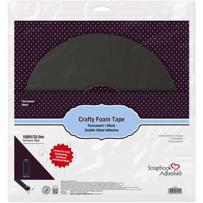 Scrapbook Adhesives Crafty Foam Tape 108ft (black) Scrapbook Adhesives Crafty Foam Tape 108ft (black)