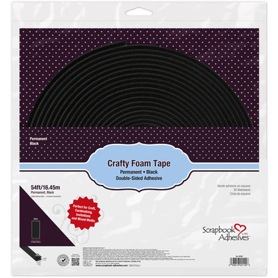 Scrapbook Adhesives Crafty Foam Tape 54ft (black) Scrapbook Adhesives Crafty Foam Tape 54ft (black)