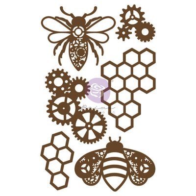 Prima Marketing Laser Cut Chipboard (powerful bees) Prima Marketing Laser Cut Chipboard (powerful bees)