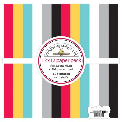 Doodlebug Textured Cardstock Pack 12X12 (fun at the park) Doodlebug Textured Cardstock Pack 12X12 (fun at the park)