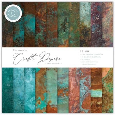 Craft Consortium Double-Sided Paper Pad 6x6 (patina) Craft Consortium Double-Sided Paper Pad 6x6 (patina)