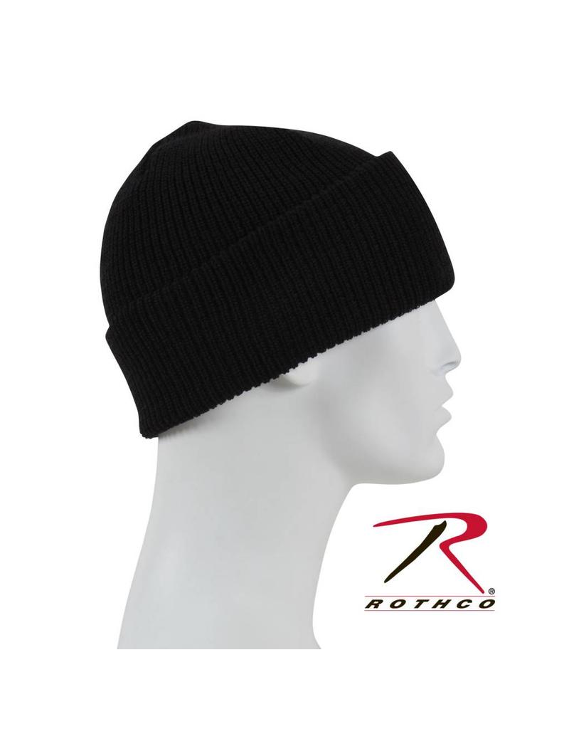 ROTHCO Tuque 100% Laine Noir Militaire Rothco