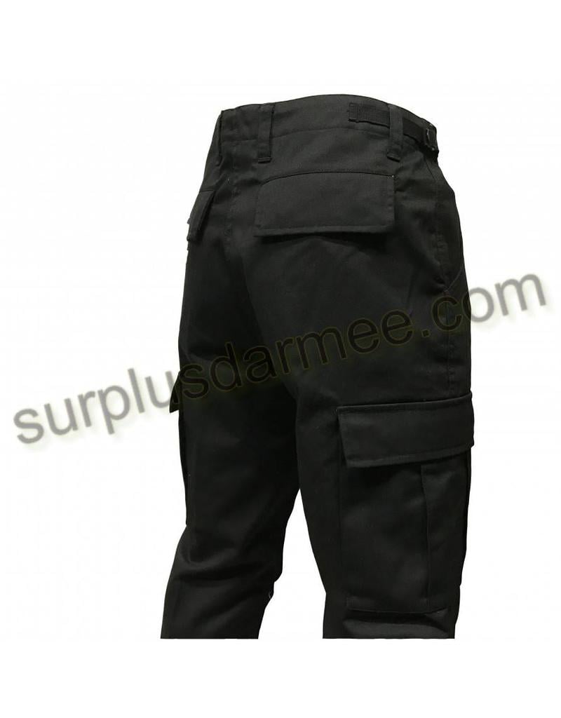 SGS Pantalon Cargo Noir Style Militaire