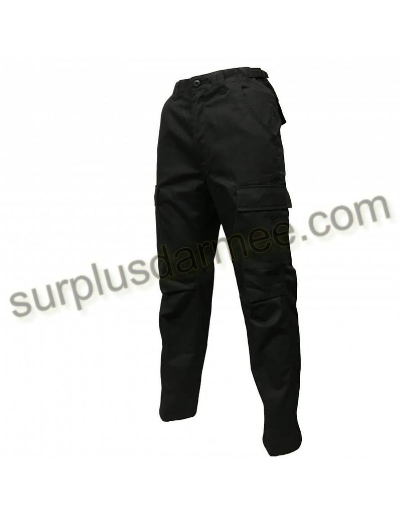 SGS Pantalon Cargo Noir Style Militaire