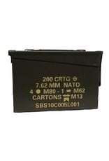 MILCOT MILITARY Boite Munition Militaire Petite 7.62 Usagée