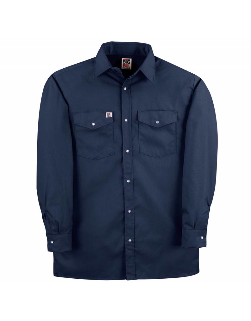 BIG-BILL Big Bill Work Shirt M-L Navy